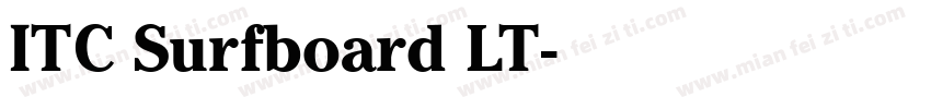 ITC Surfboard LT字体转换